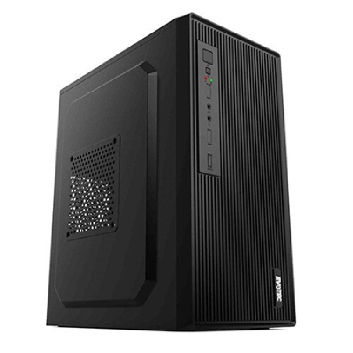 Gabinete Evotec Oslo EV-1023, Mini-Tower, Micro-ATX/Mini-ITX, USB 2.0/3.0, con Fuente de 500W, Negro.