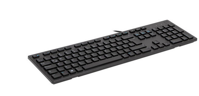 Teclado Dell KB216, Alámbrico, USB, Negro (Español).  
