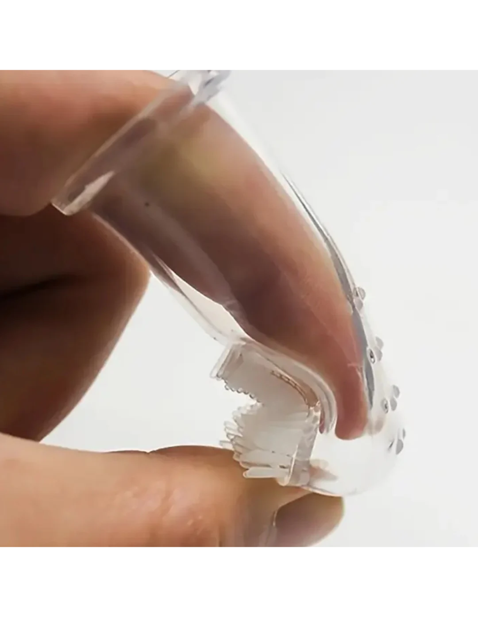 Cepillo de dientes de silicón para mascotas