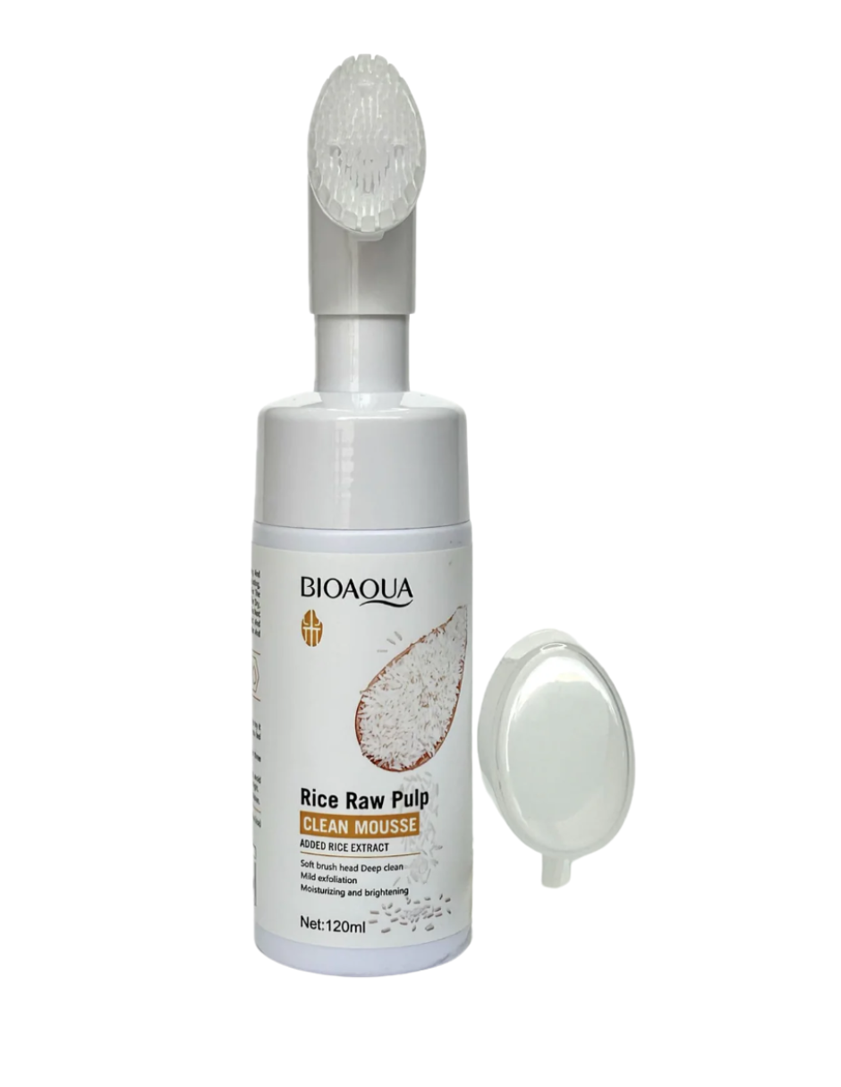 Limpiador facial Bioqua Rice raw pulp 120 ml