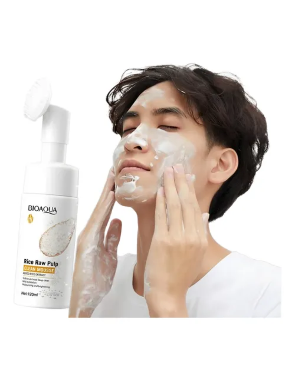 Limpiador facial Bioqua Rice raw pulp 120 ml