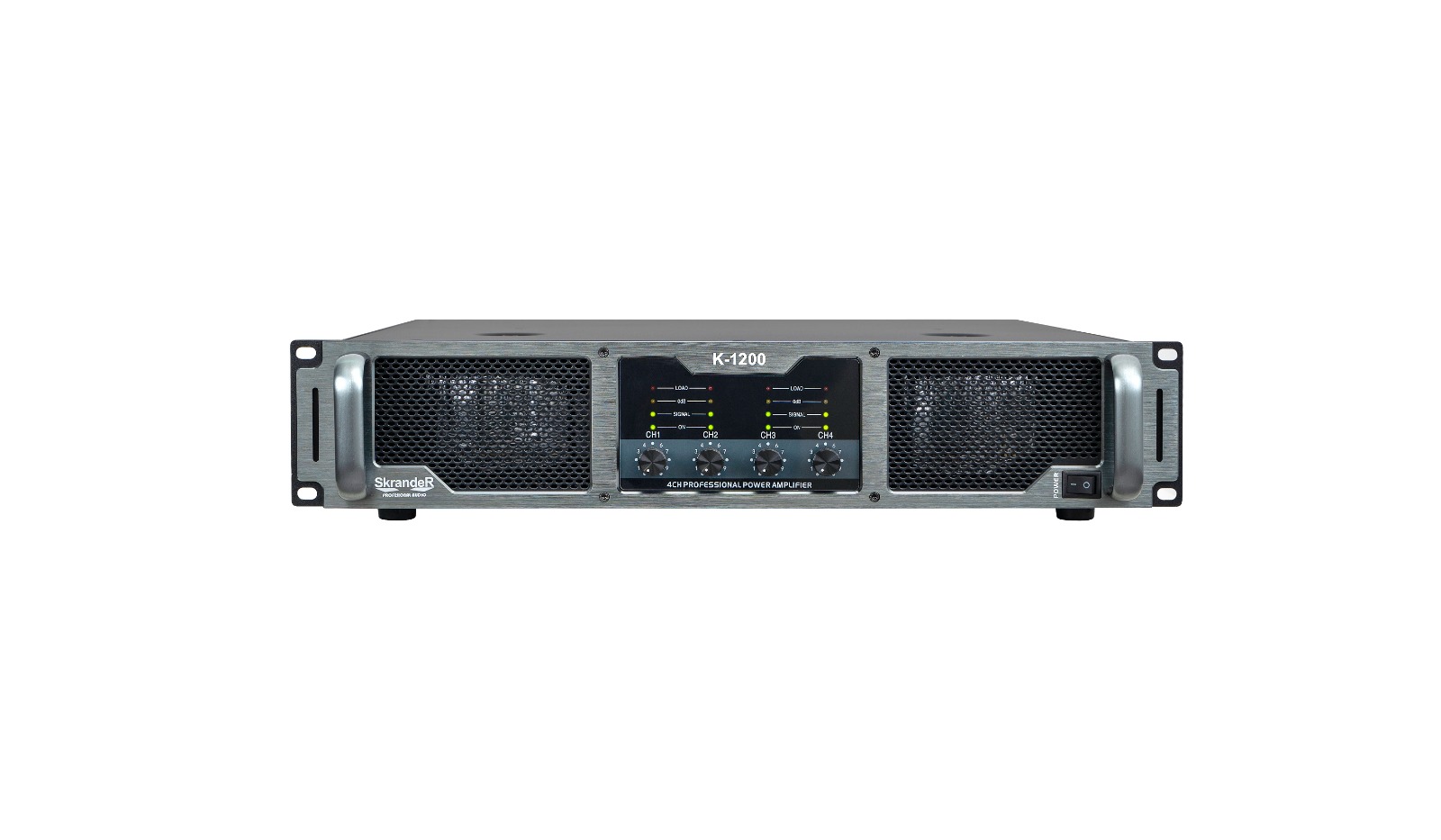 Amplificador Skrander K-1200 1200wx4 Hibrido Super Subwoofer