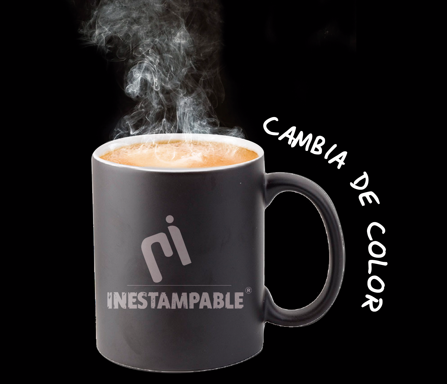 Taza Mágica Coffee Energy | diseño de Pila 1.5v | diseño único | negra 11 oz | Para Café o té