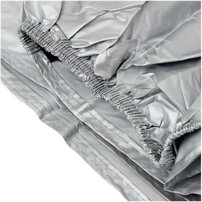 Funda Impermeable Universal para Moto y Motoneta – Protector Plateado contra Lluvia, Polvo y Sol