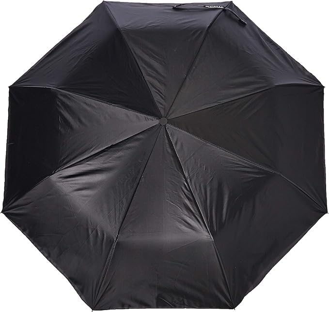 Paraguas automático retráctil de bolsillo, doble capa, resistente al viento, anti UV, color negro – Genérico.