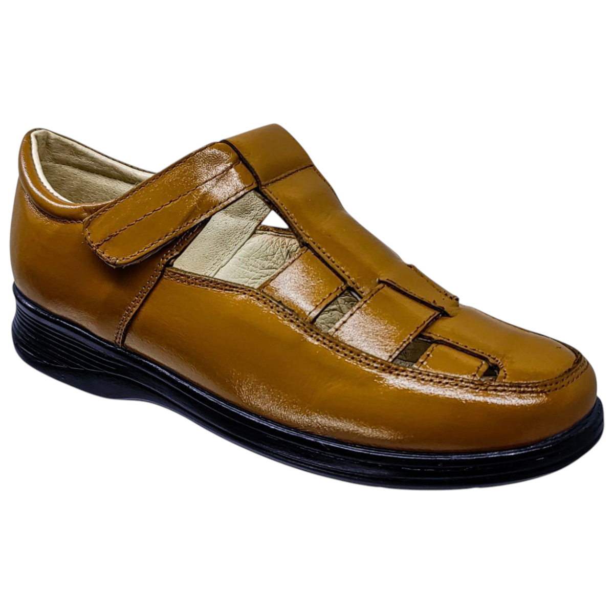 Huarache Piel Borrego para Pie Diabetico de Mujer Confort de Descanso Negro, Miel, Chedron, Rojo y Café.