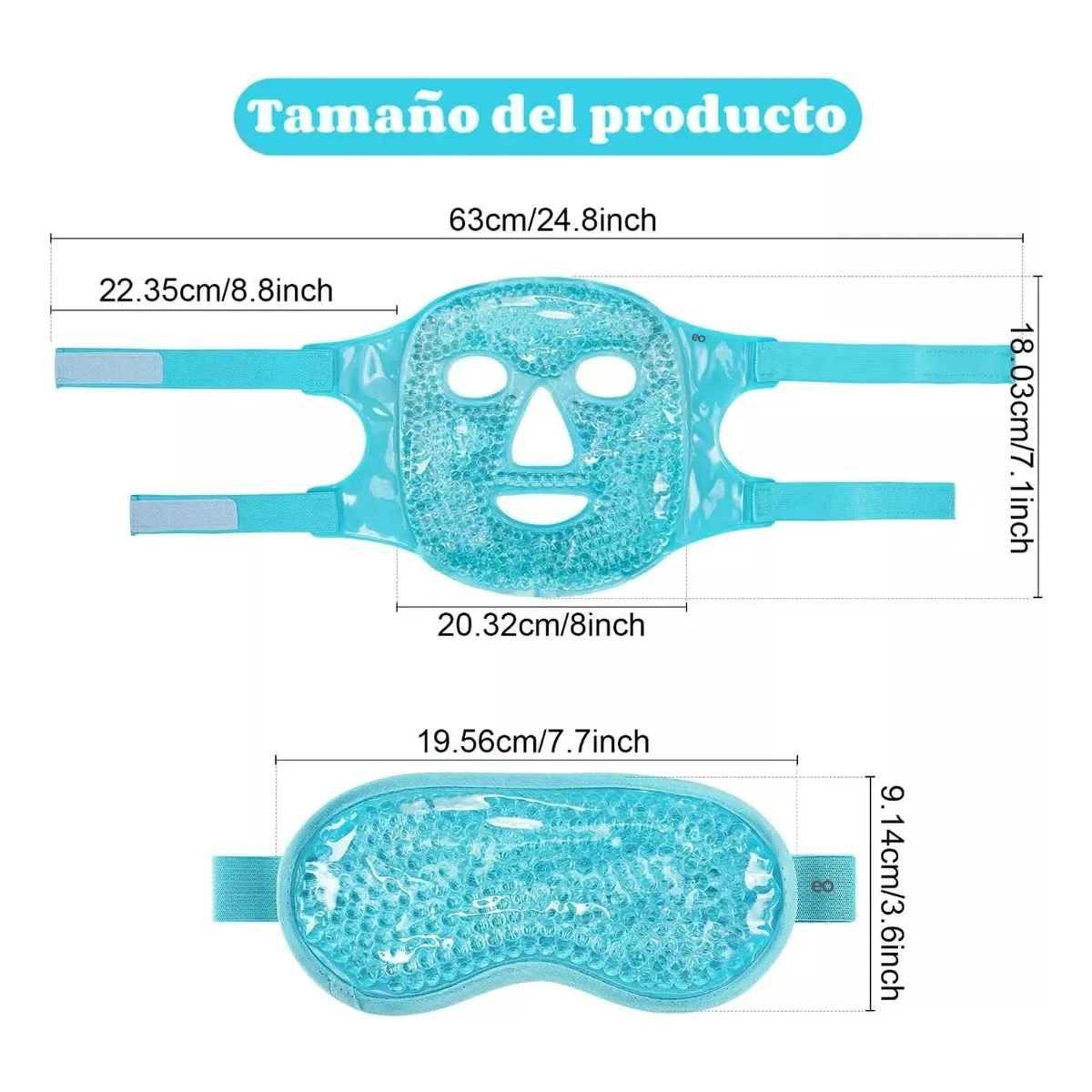 Antifaz De Gel Para Ojos, Mascarilla Facial Hielo Para Ojos
