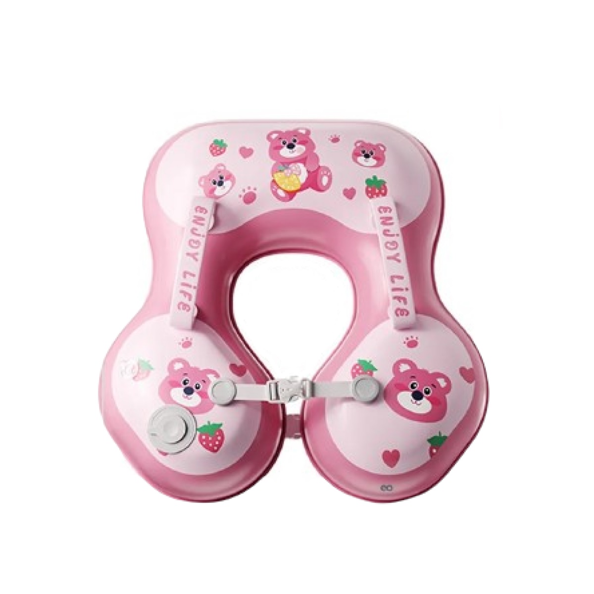  Inflable Para Alberca Salvavidas Inflable Bebé Antivuelco Rosa Chicle