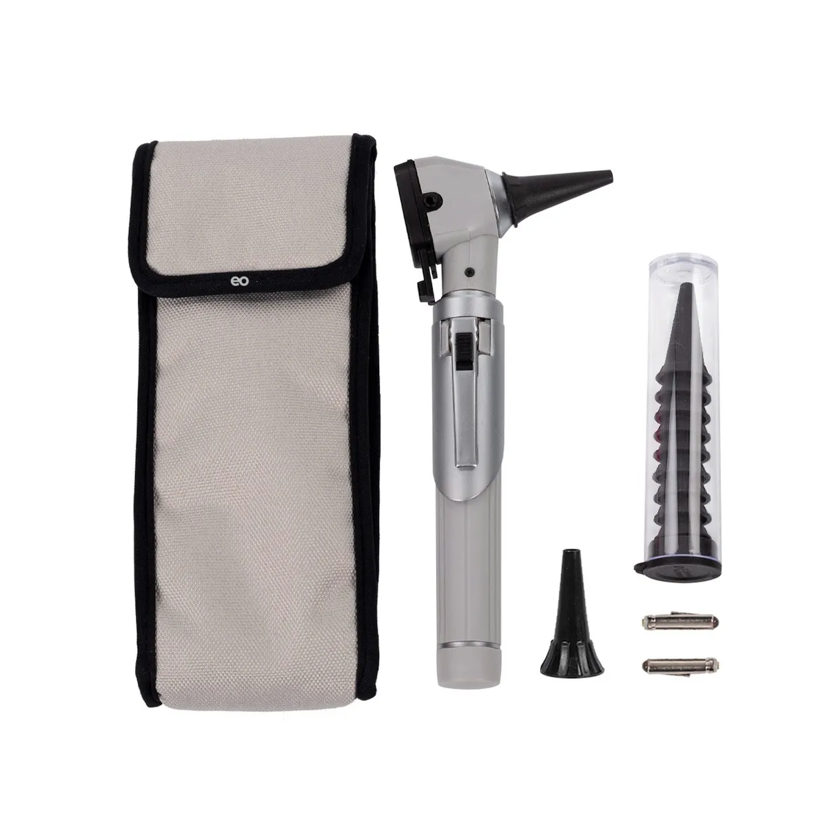 Otoscopio Medico Luz Led Estudiante Diagnostico Y Accesorios Gris