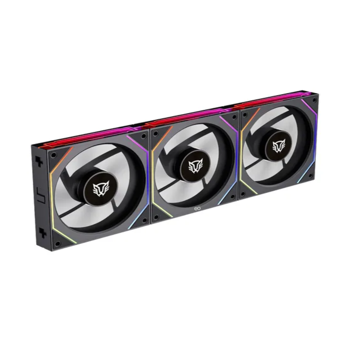 Kit 3 Ventiladores Magenticos Para Pc Negro