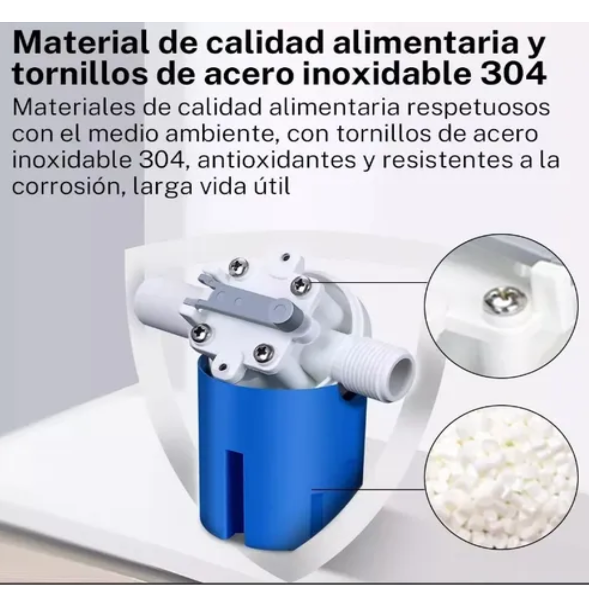 2pcs Flotador De Válvula De Control De Nivel De Agua