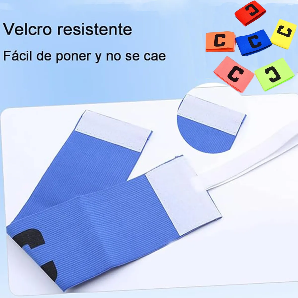 Brazalete Bandas De Capitán Elásticas Para Fútbol 6pc