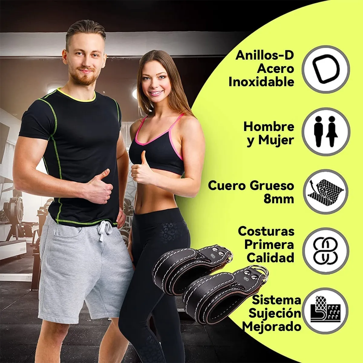Par De Grilletes Correas Para Tobillo Gym