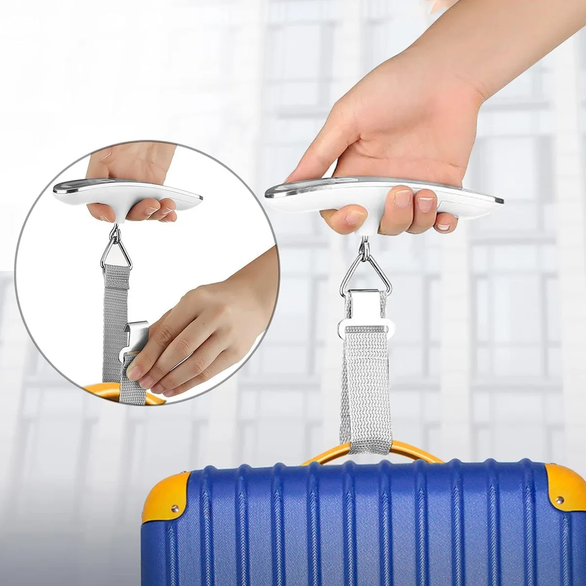 Bascula Digital Portatil Para Maleta Articulos De Viaje 50kg