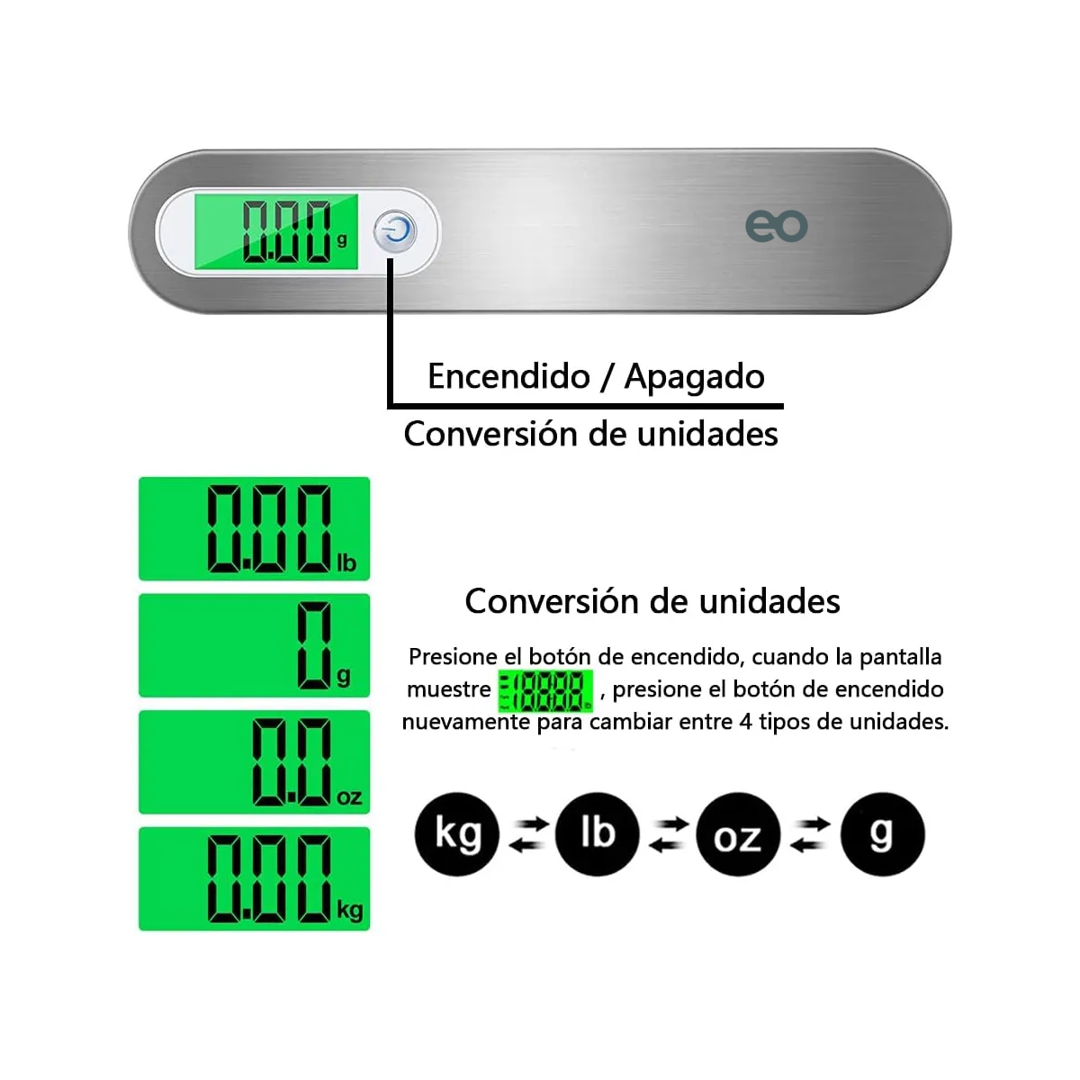 Bascula Digital Portatil Para Maleta Articulos De Viaje 50kg