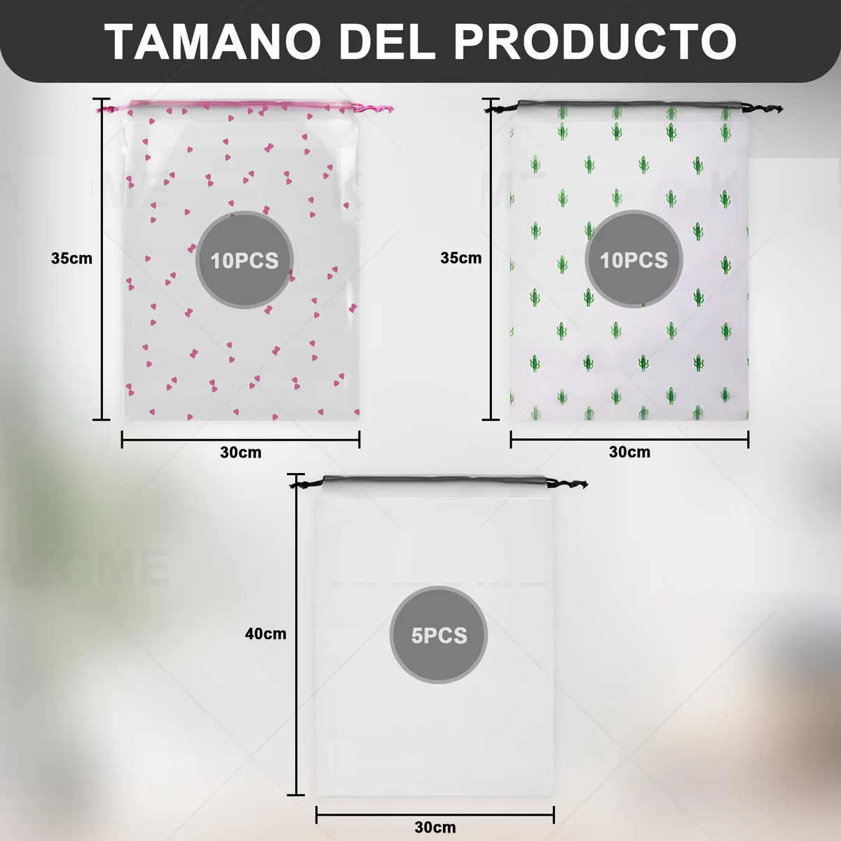 25pzs Cubre Polvo Bolsas De Viaje Impermeables Para Zapatos