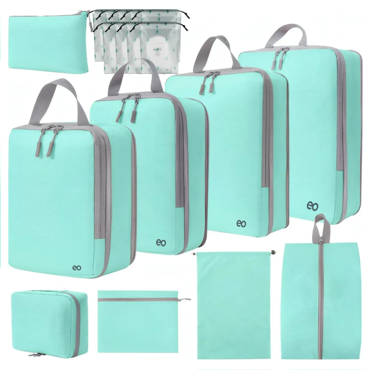 18p Bolsas De Viaje Accesorios De Viaje Bolsas Organizadoras Celeste