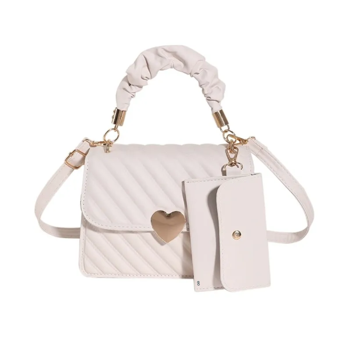 Bolso De Mano Con Un Solo Hombro Moda Y Elegante Para Mujer Blanco