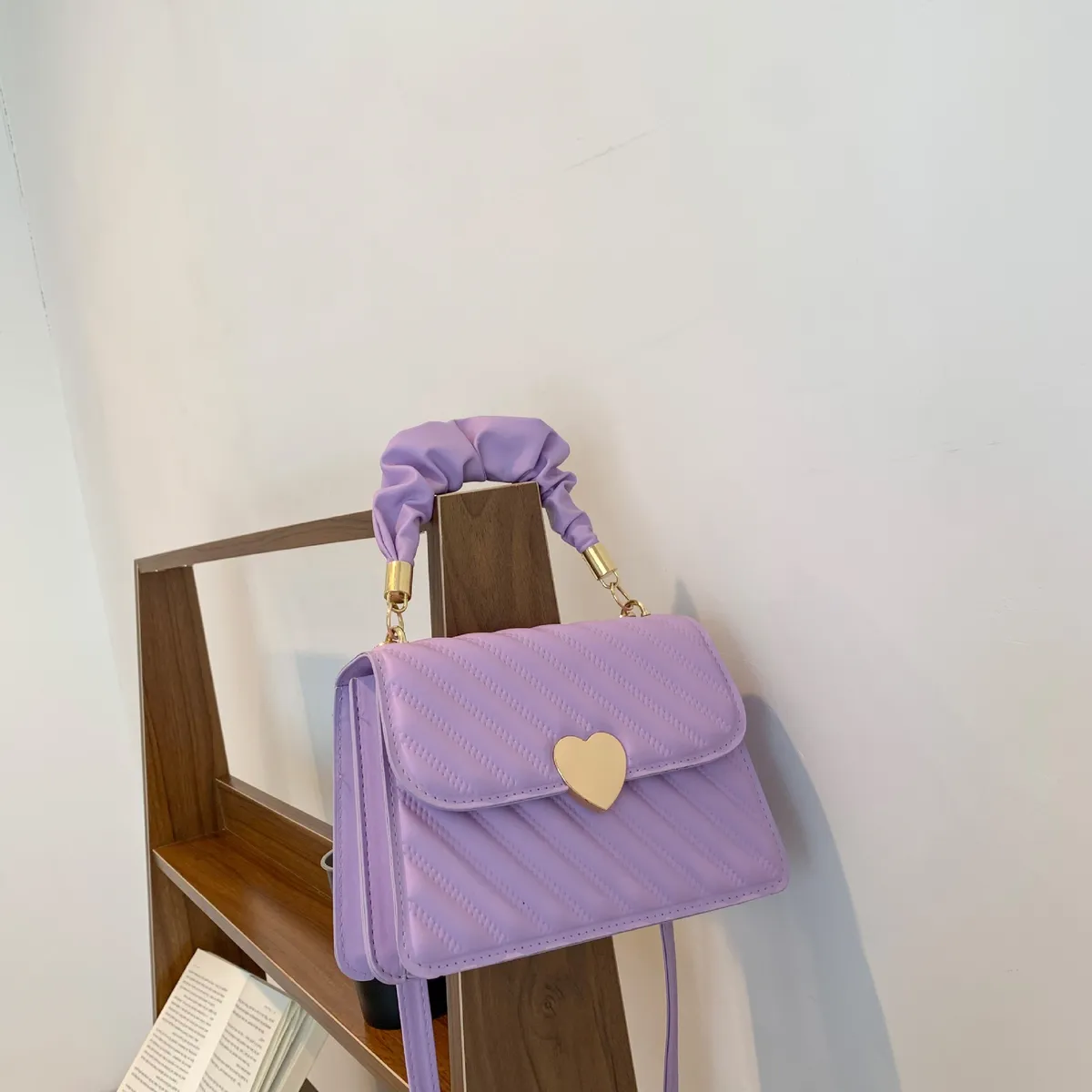 Bolso De Mano Con Un Solo Hombro Moda Y Elegante Para Mujer Lila