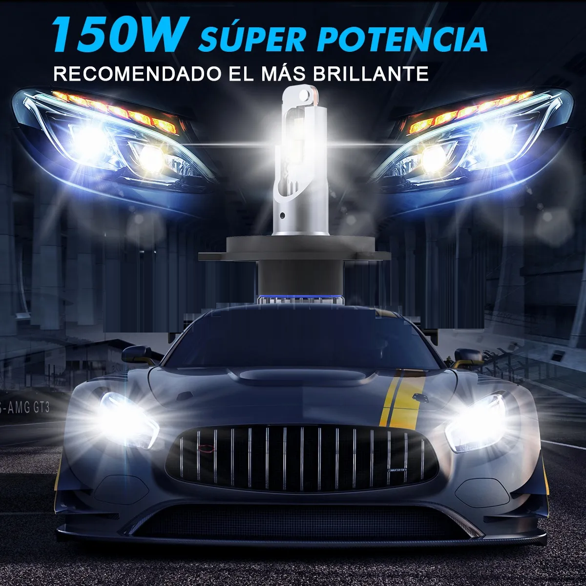 Kit De Faros Led Conector H13 150w Csp 25000lm