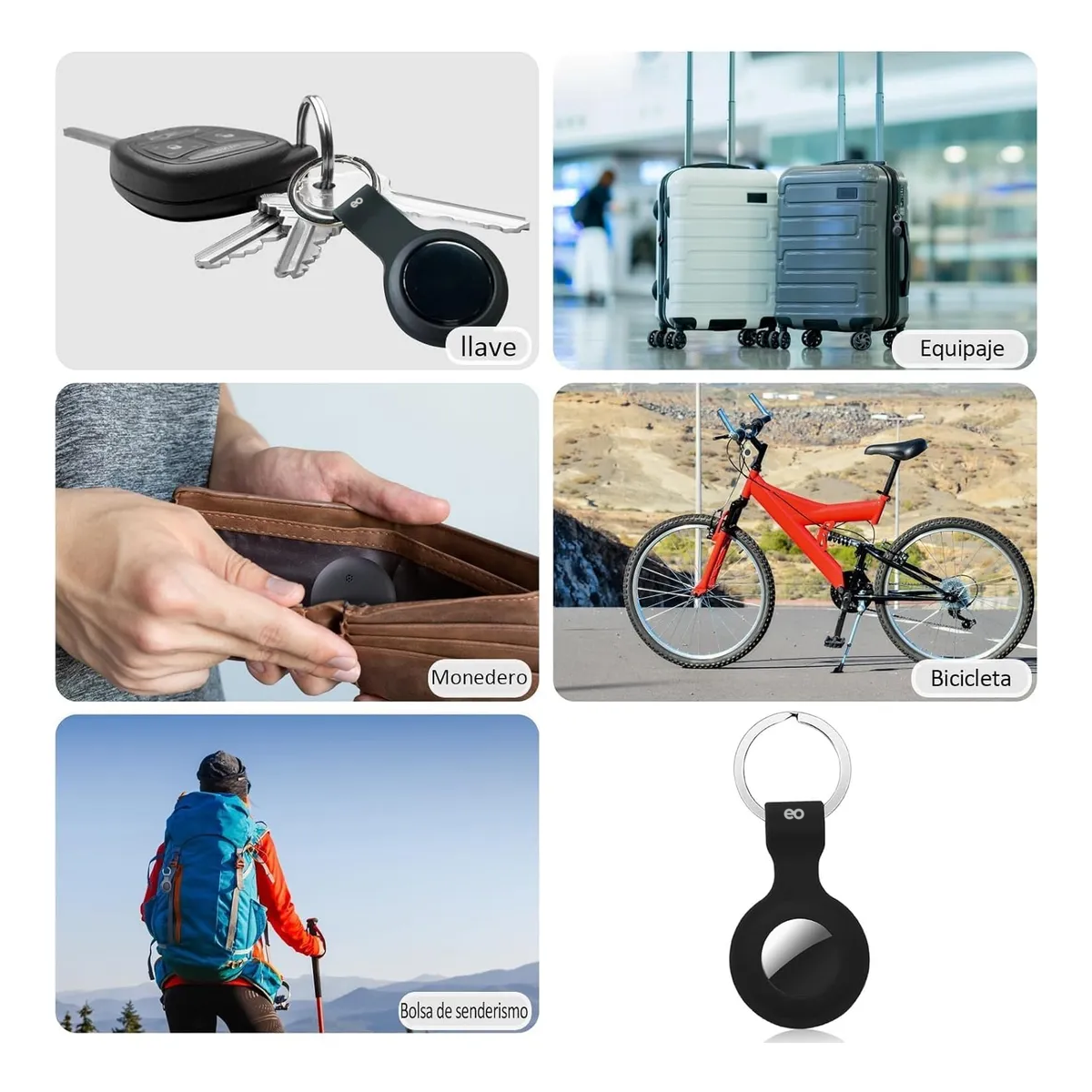 Localizador Gps Android/ios - 365 Días De Autonomía Negro