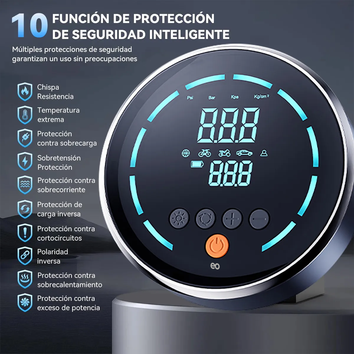 Arrancador De Baterias Cargador De Batería Rápido Inteligente Para Coche