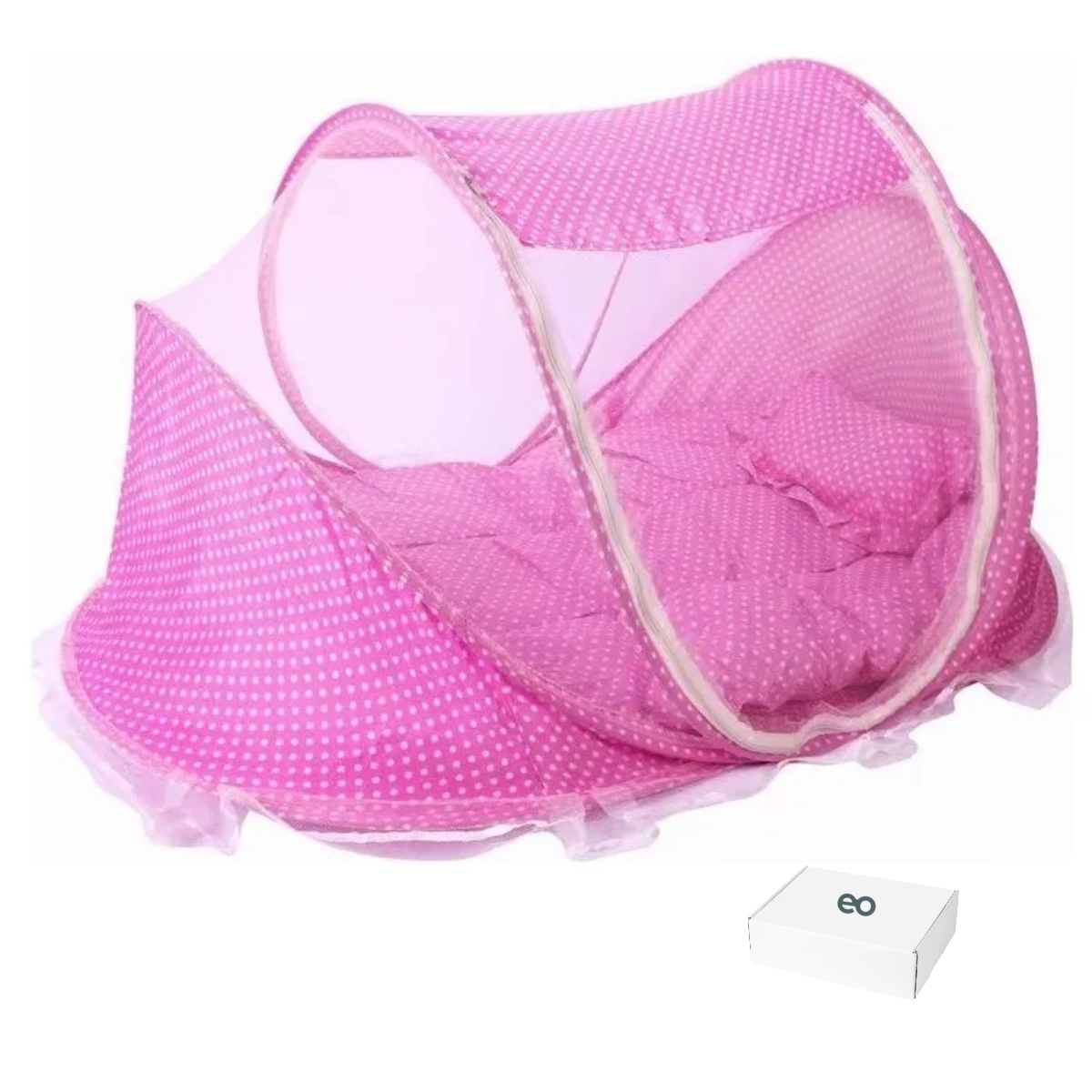 Cuna Moisés Plegable Portátil Mosquitero Bebe Colchon Inclui Color Rosa