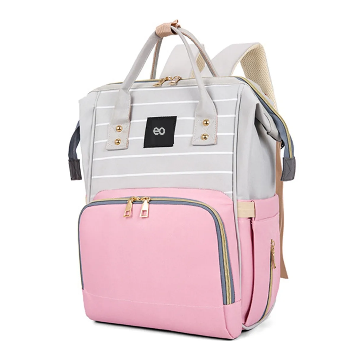 Mochila Pañaleras Para Bebe De Impermeable Bebe Viaje Rose