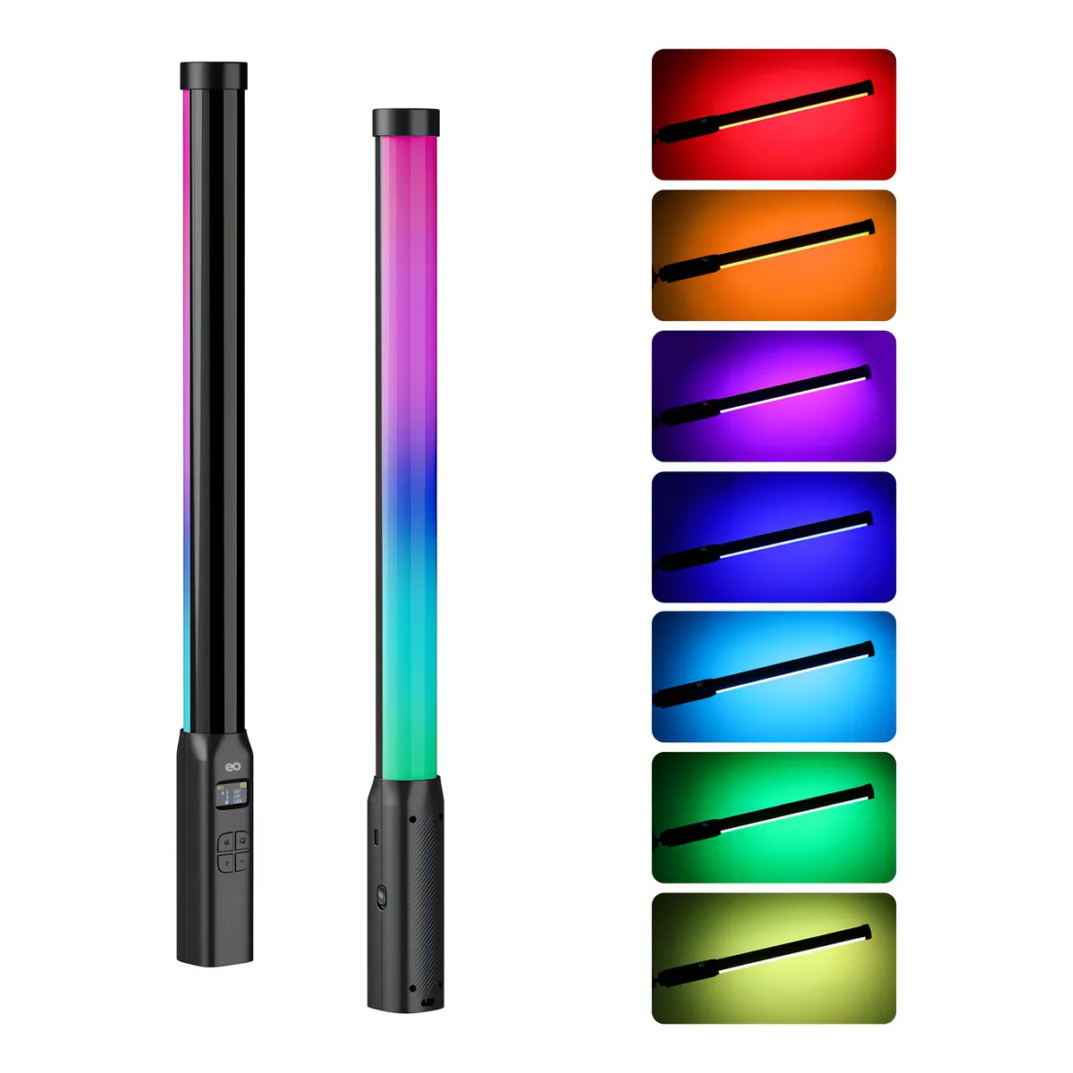 Lampara luz led portatil Barra de luz LED RGB para video recargable de 3300 mAh