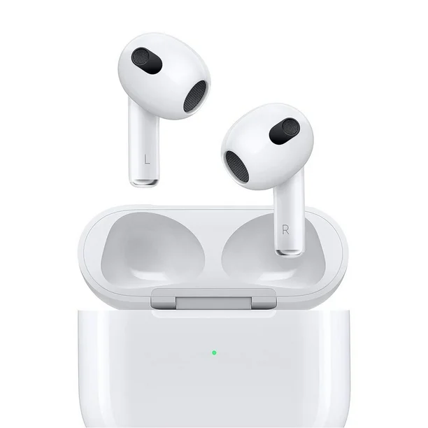 Apple AirPods (3a Generación) Lightning Case Color Blanco Luz Verde - Excelente (Reacondicionado)