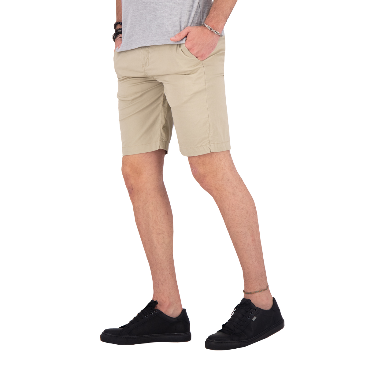 Vestir Bermudas Para Damas De Gabardina Bermuda De Gabardina - Main Image