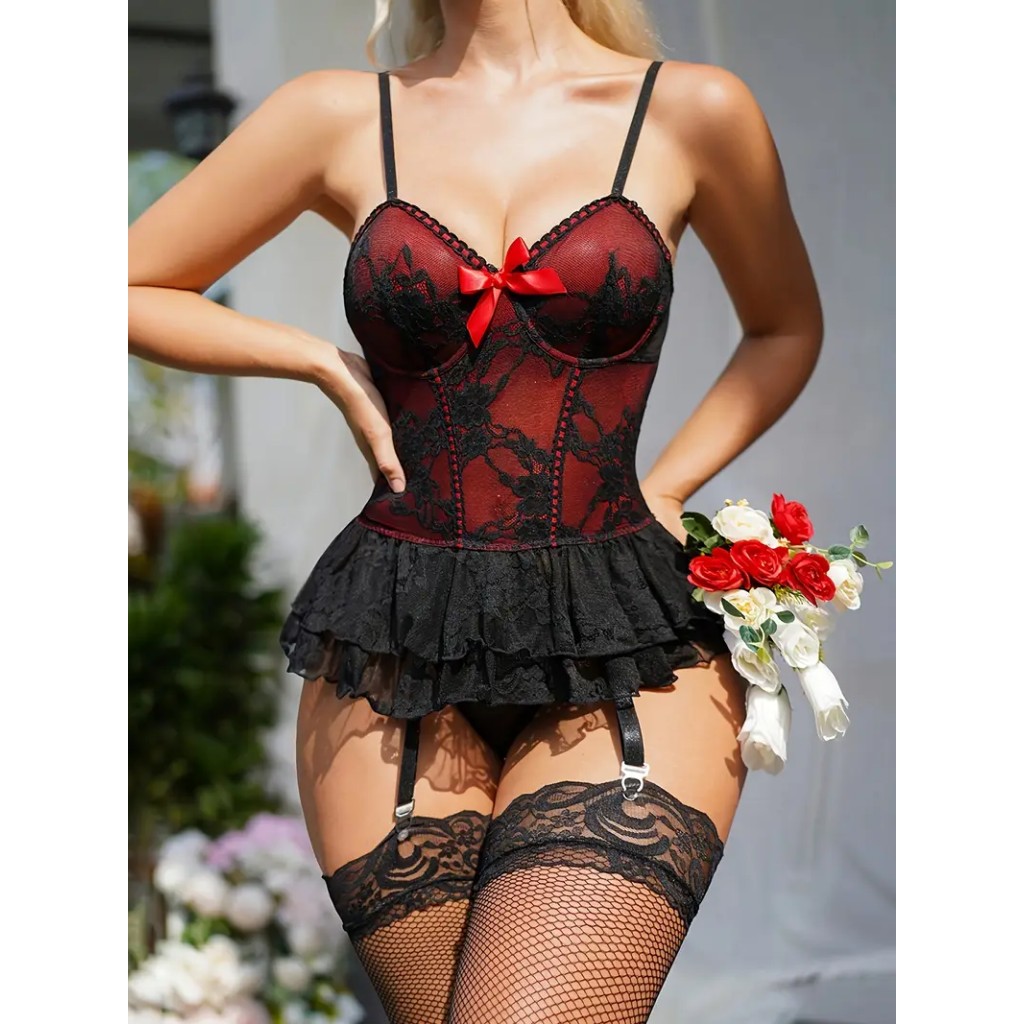 Liguero Conjuntos De Lenceria Mujer Conjunto De Lencería Sexy