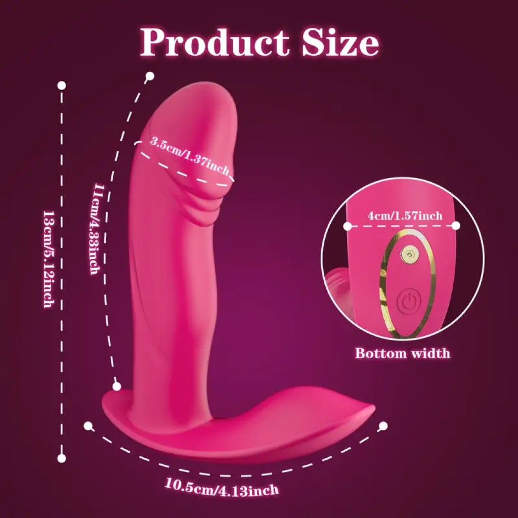 Vibrador Mujer Panty con App, 9 Modos, Recargable, Doble Estimulación Clítoris y Punto G, Silencioso