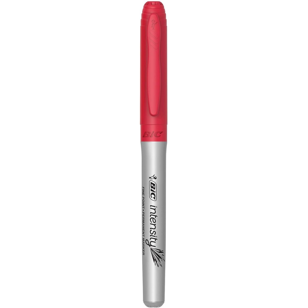 BIC Marcador Permanente Punto Fino 36 Colores Surtidos Resistente Agua Multisuperficie Grip Ergonómico
