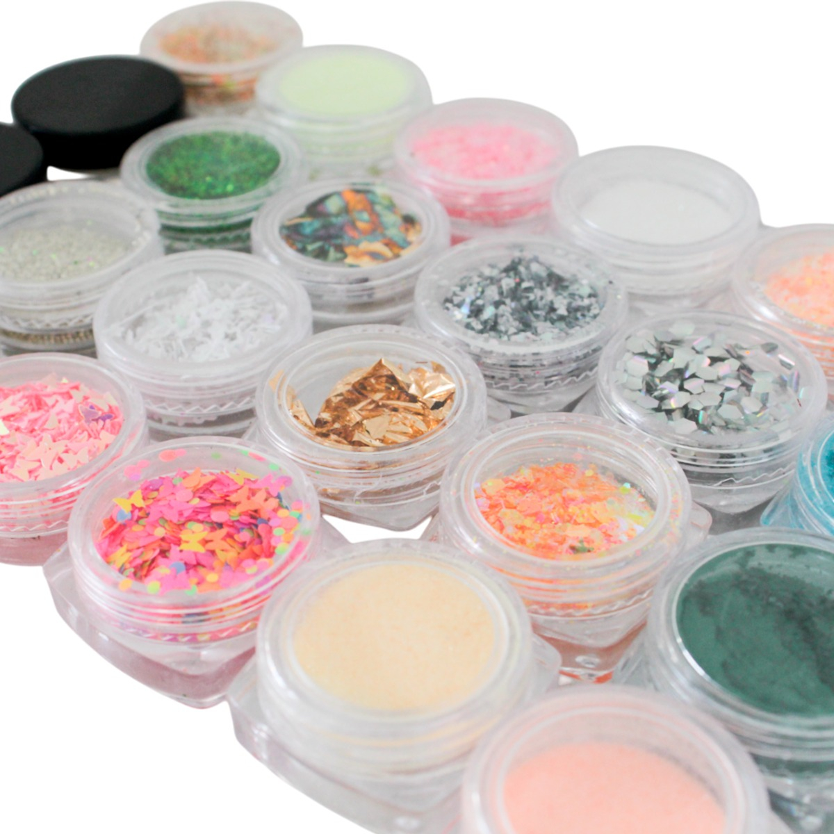Decoracion De Uñas Glitter Piedras Acrilicas Decoració 48 Pz