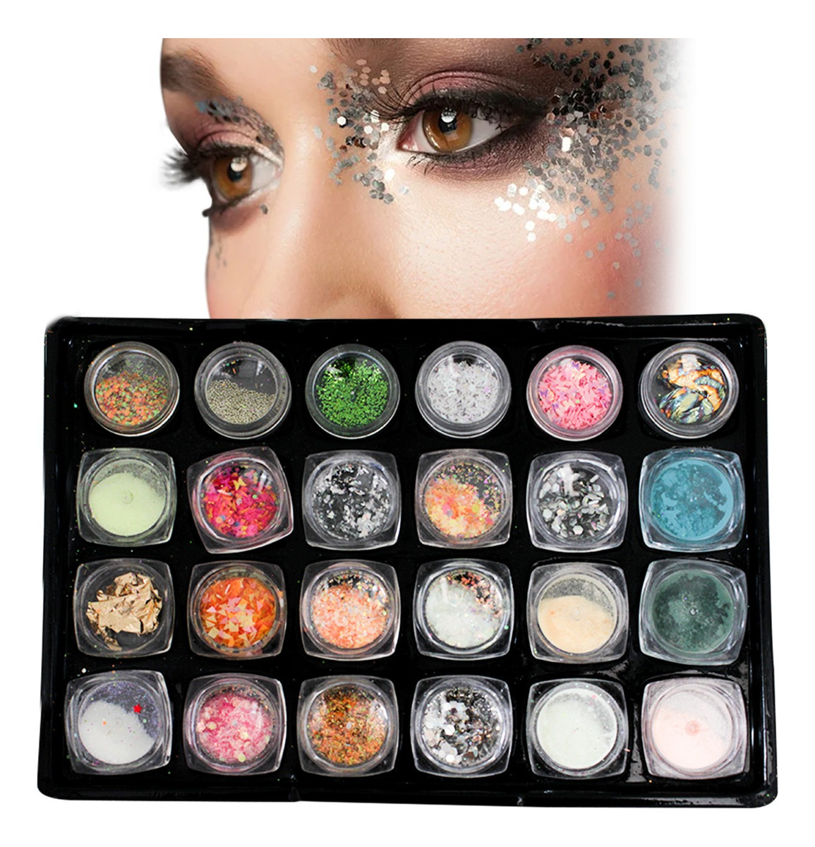 Decoracion De Uñas Glitter Piedras Acrilicas Decoració 48 Pz