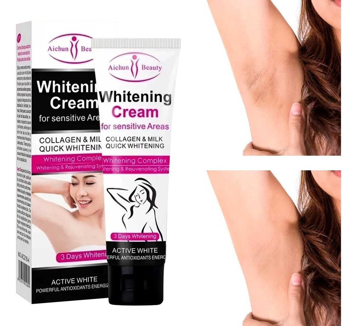 Crema Aclaradora Cara Axilas Codos Cuello Rodillas Genitales