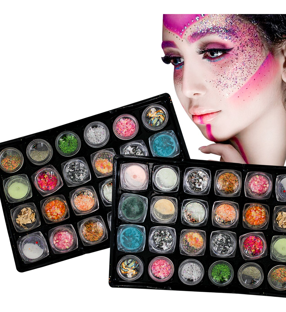 Decoracion De Uñas Glitter Piedras Acrilicas Decoració 48 Pz