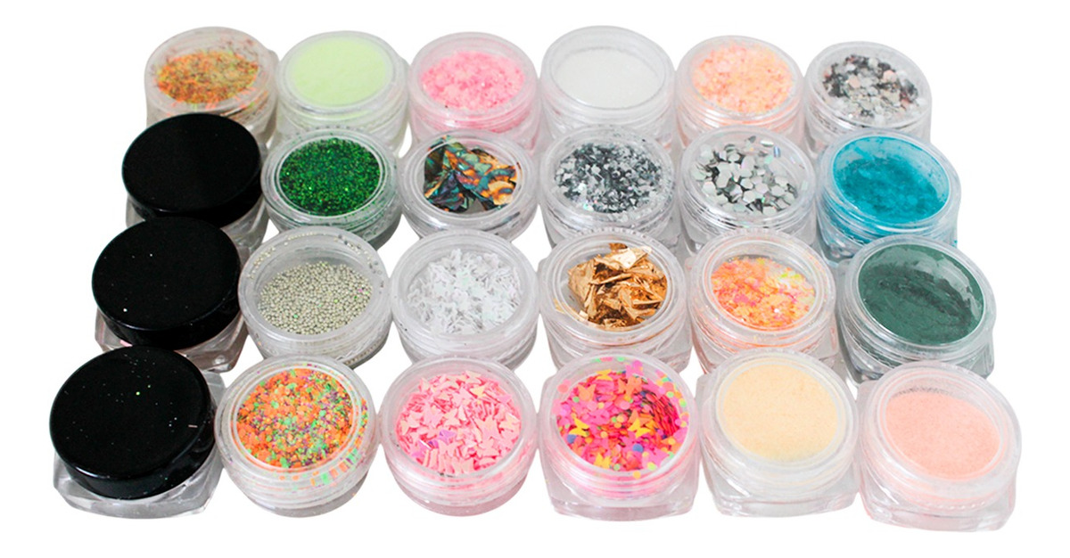 Decoracion De Uñas Glitter Piedras Acrilicas Decoració 48 Pz