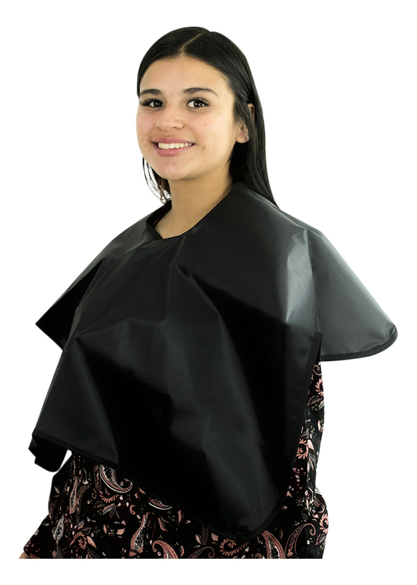 Capa Corte Tinte Maquillaje Tela Repelente Estilista Barbero CAT