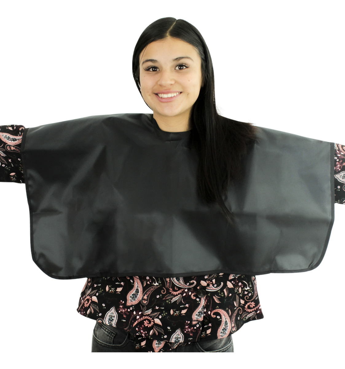 Capa Corte Tinte Maquillaje Tela Repelente Estilista Barbero CAT