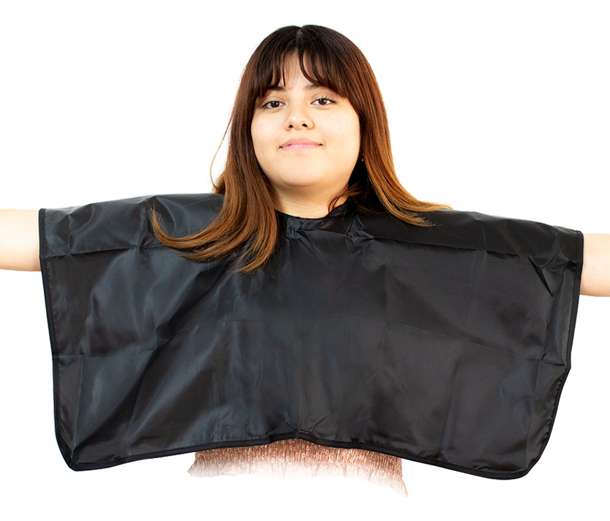 Capa Corte Tinte Maquillaje Tela Repelente Estilista Barbero CAT