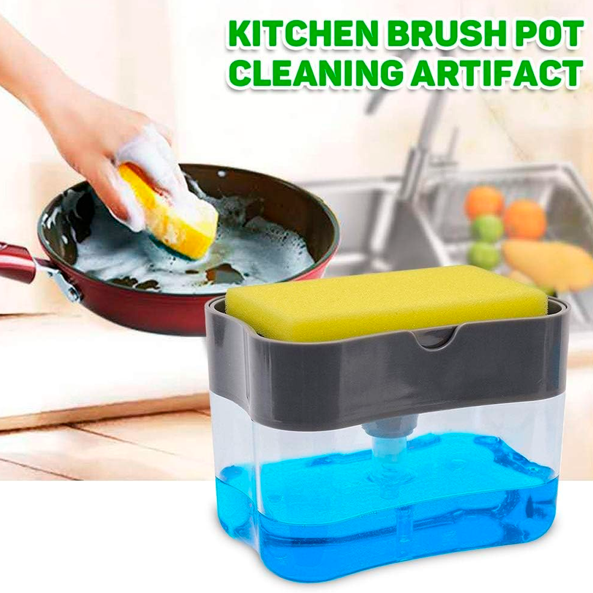 Dispensador Jabón Liquido Para Trastes Uso De Cocina