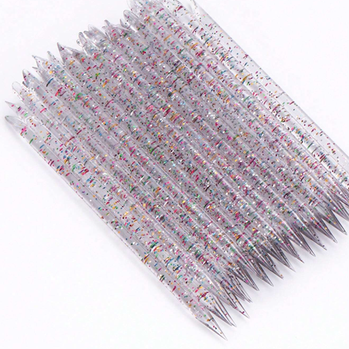 100 Palillos Palos Plastico Manicura Empujador Cuticula Uñas
