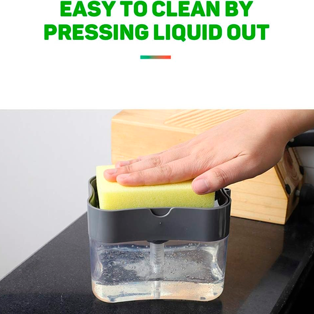 Dispensador Jabón Liquido Para Trastes Uso De Cocina