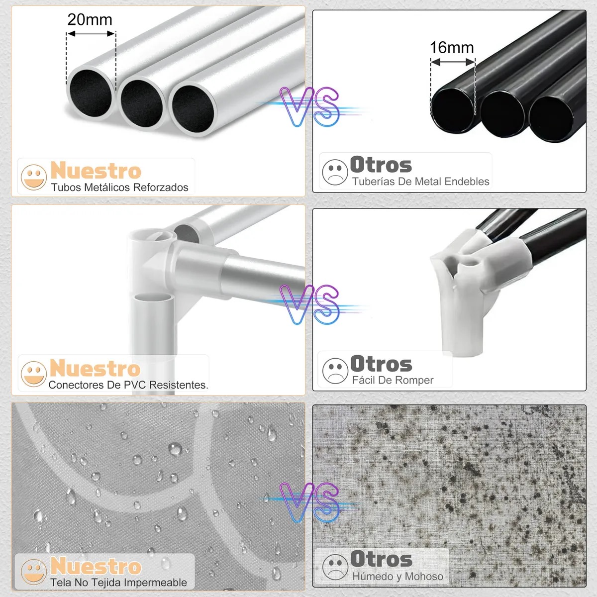 Armario Armable Ropero Closed Closet Organizador Ropa 205cm Color Gris