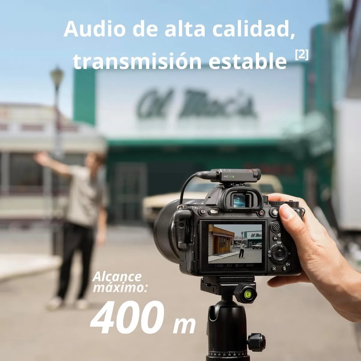 Dji Mic Mini (2 Tx + 1 Rx + Estuche De Carga) Transmisor Inalámbrico con Receptor, Superligero