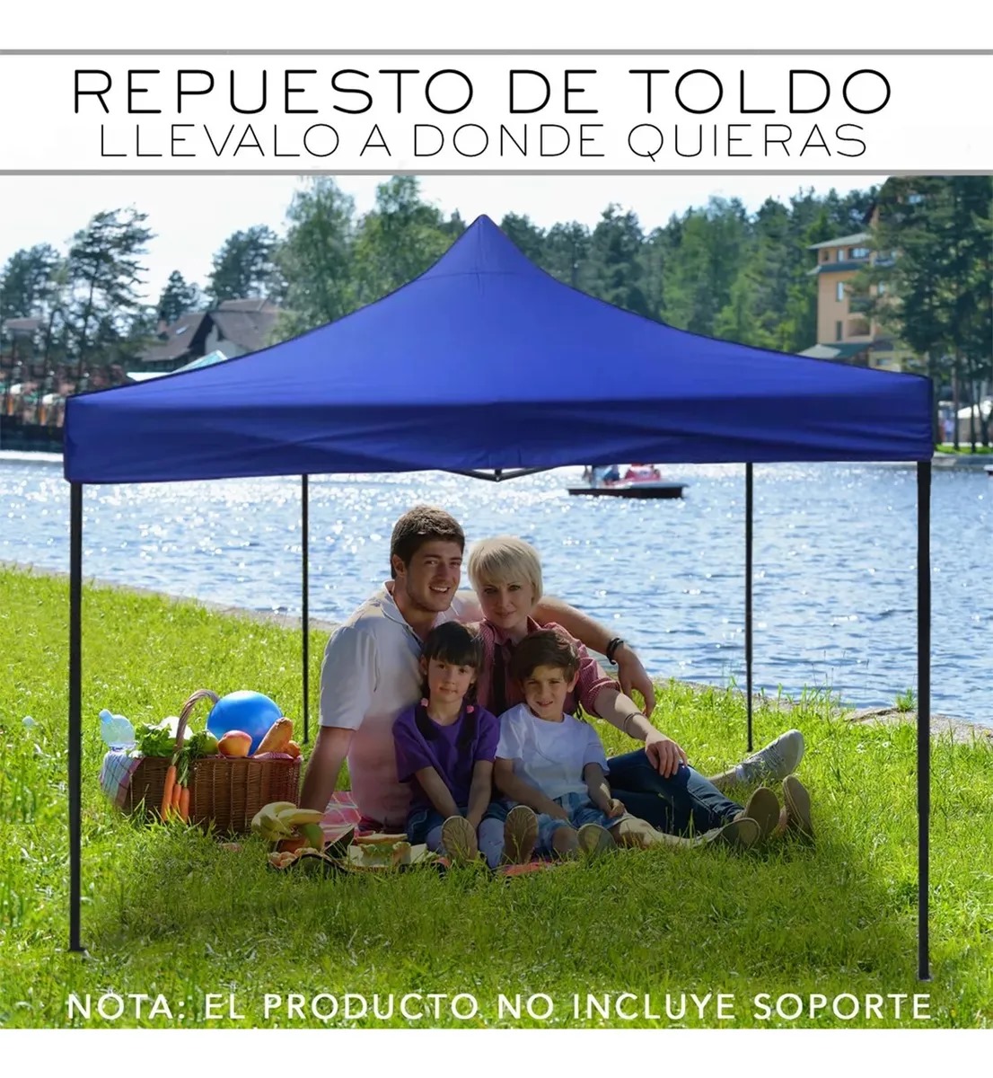 3x3m Repuesto De Lona Toldo Para Jardin Impermeable Gazebos