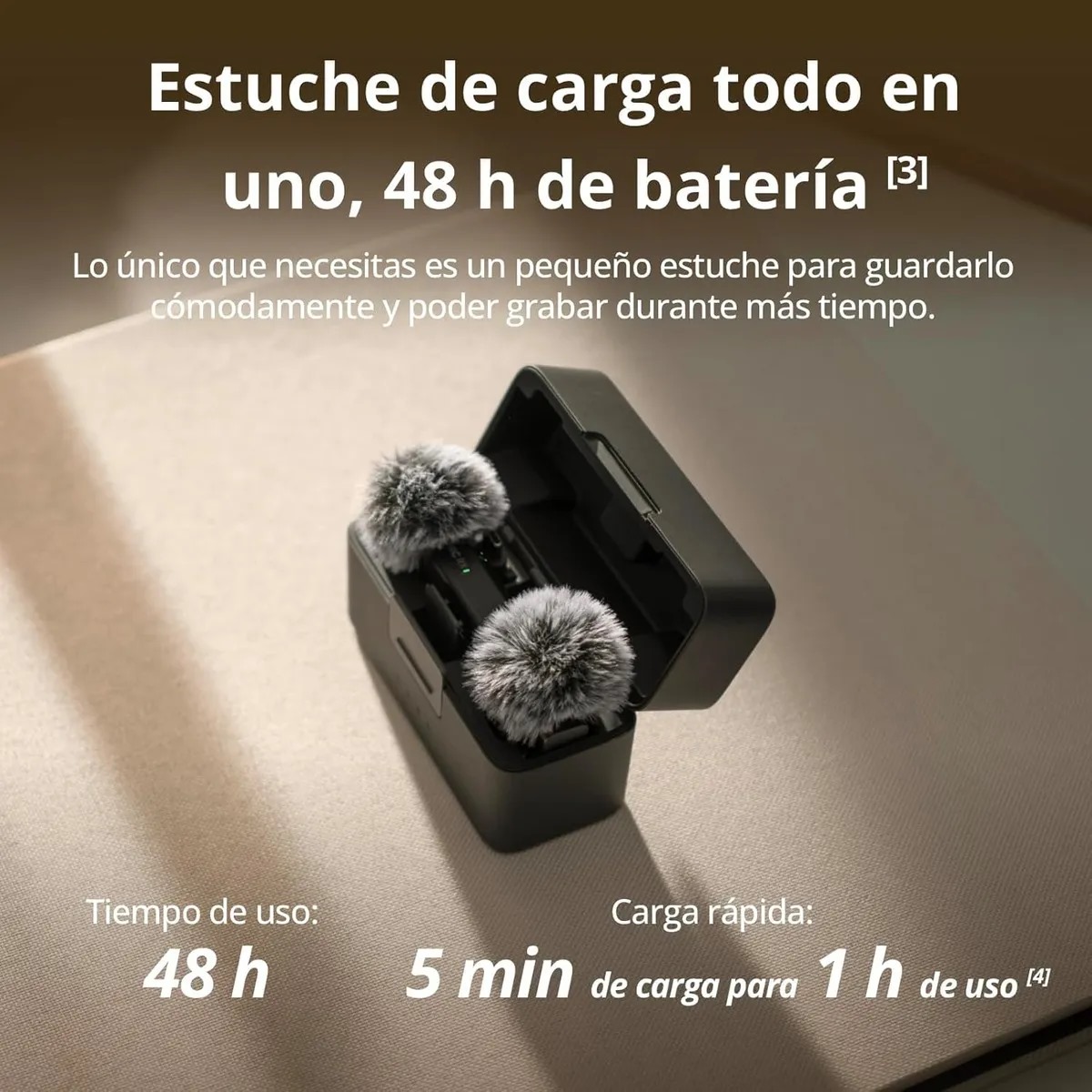 Dji Mic Mini (2 Tx + 1 Rx + Estuche De Carga) Transmisor Inalámbrico con Receptor, Superligero