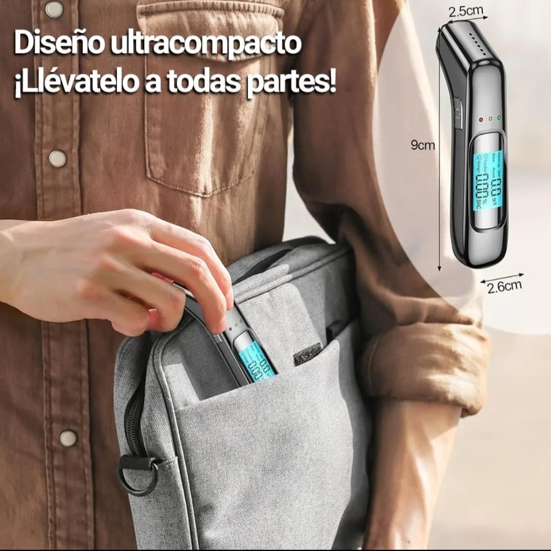 Alcoholímetro Digital Lcd Probador De Alcohol Sin Contacto